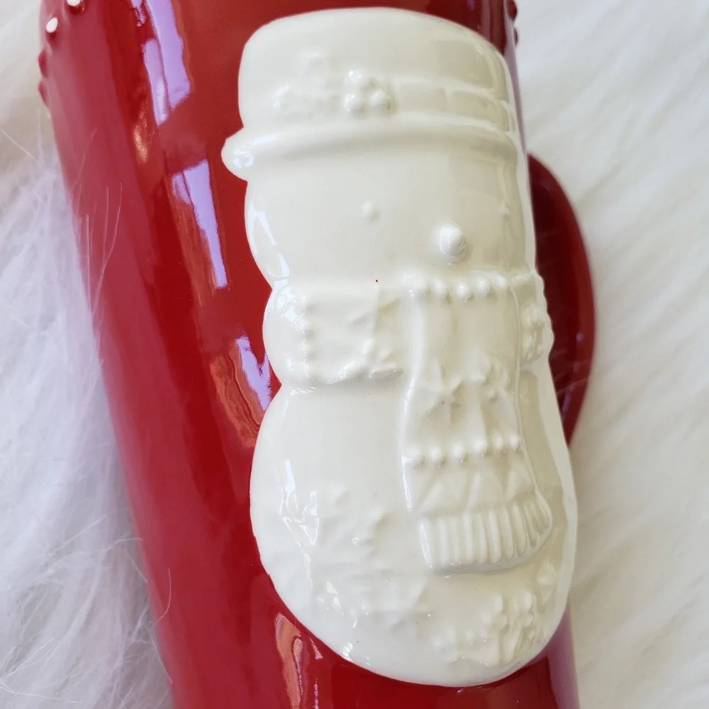 Hallmark 3D snowman‎ tall winter coffee mug